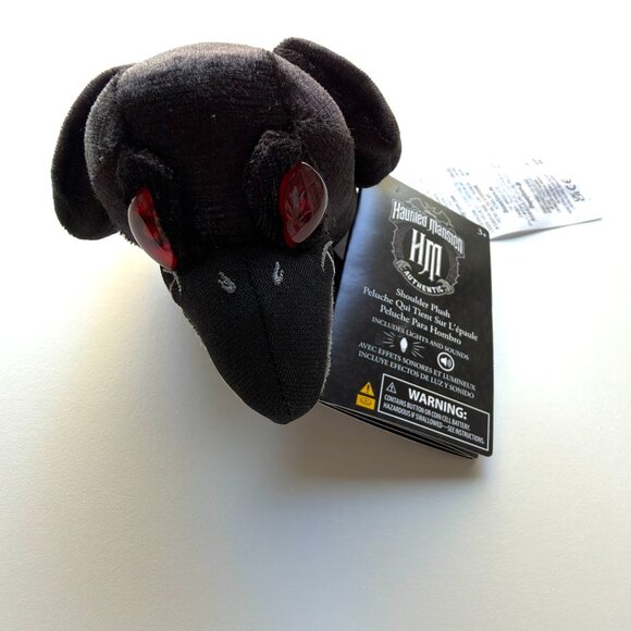 3801 DISNEY PARKS DISNEY HAUNTED MANSION RAVEN CROW WITH RED EYES - Picture 6 of 7